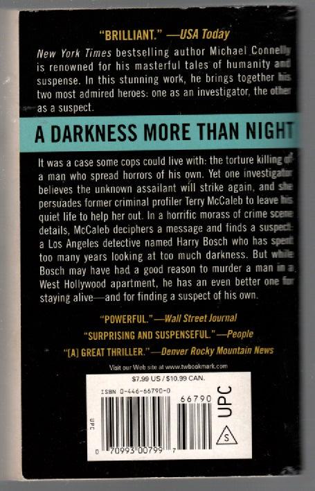 A Darkness More Than Night paperback thrilller Books