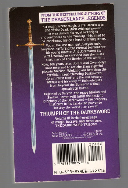 The Darksword Trilogy fantasy paperback book