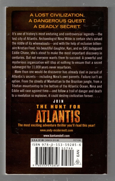 The Hunt for Atlantis fantasy paperback science fiction Books