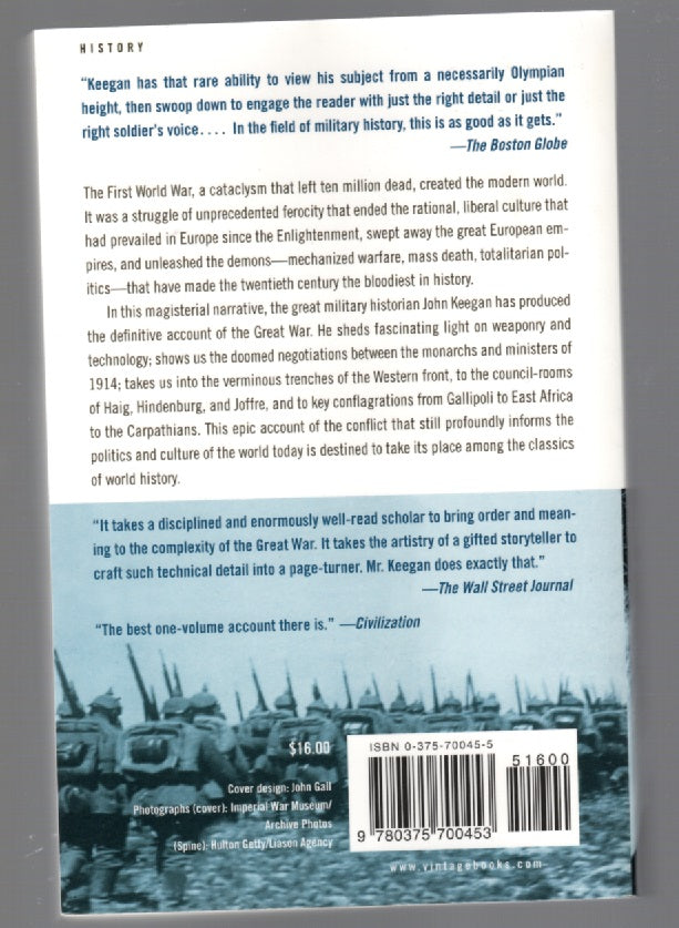 The First World War History Military Military History Nonfiction paperback US History World War 1 World War One WW1 book