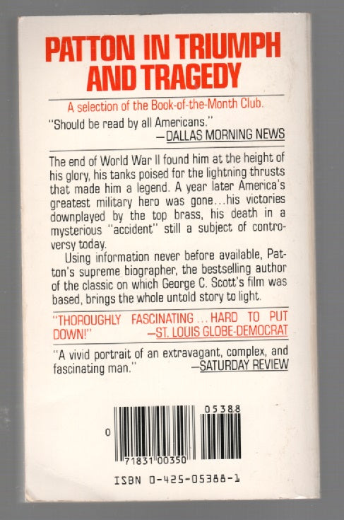 The Last Days Of Patton biography History Military Military History paperback Books