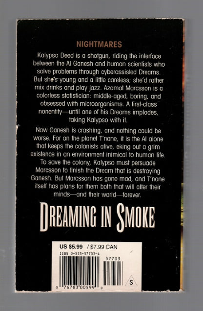 Dreaming In Smoke paperback science fiction book