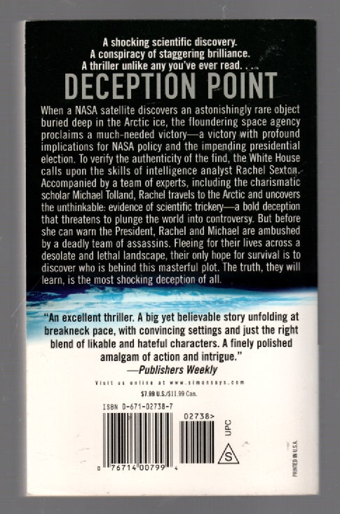 Deception Point paperback thrilller Books
