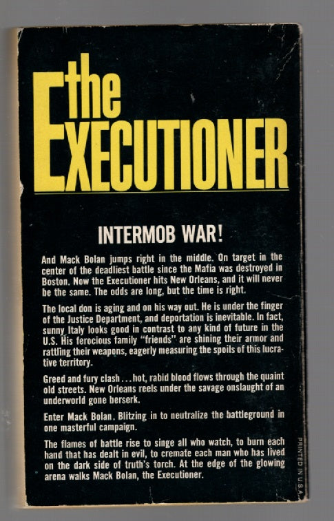 The Executioner #20 New Orleans Knockout Men's Adventure Novels paperback thrilller Books