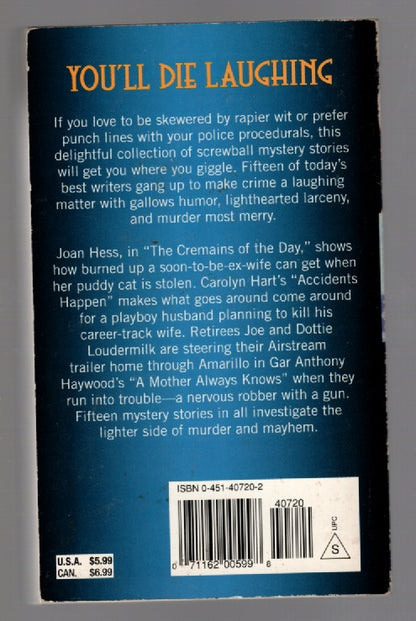 Funny Bones anthology Crime Fiction mystery paperback thrilller book