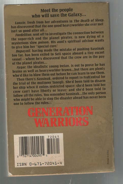 Generation Warriors fantasy paperback Books