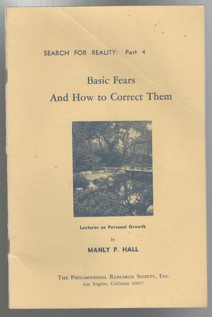 Search For Reality: Part Four/4 Basic Fears And How To Correct Them new age occult spiritual Vintage Books