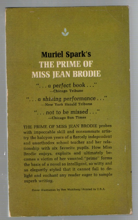 The Prime Of Miss Jean Brodie Classic Drama Literature Vintage Books
