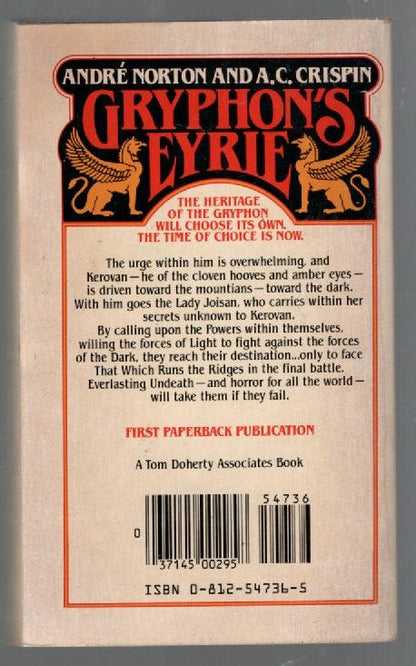 Gryphon's Eyrie fantasy Vintage Books