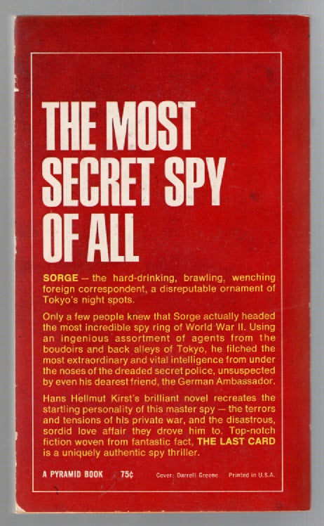 The Last Card Action Spy thriller Vintage Books