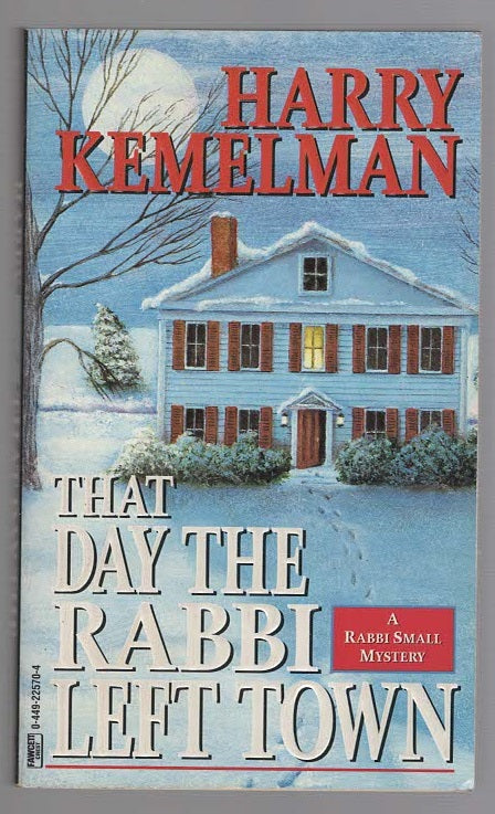 That Day The Rabbi Left Town Crime Fiction mystery Books