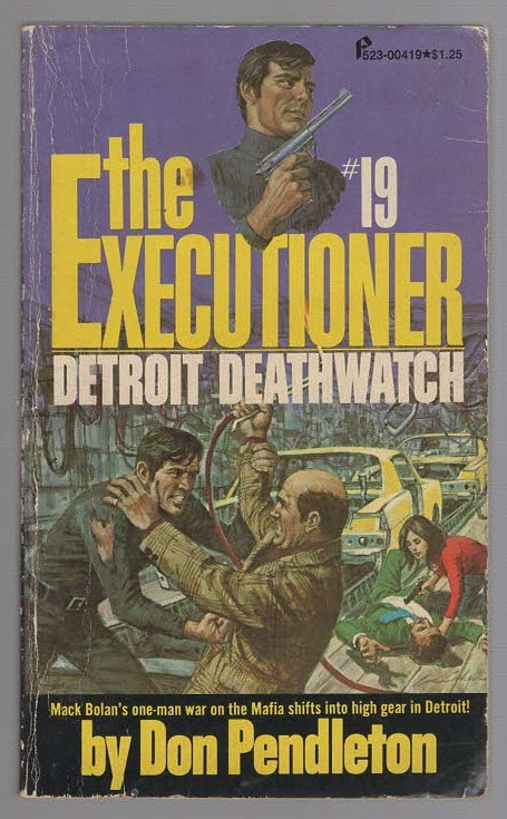 Detroit Deathwatch Men's Adventure Novels thriller Vintage Books