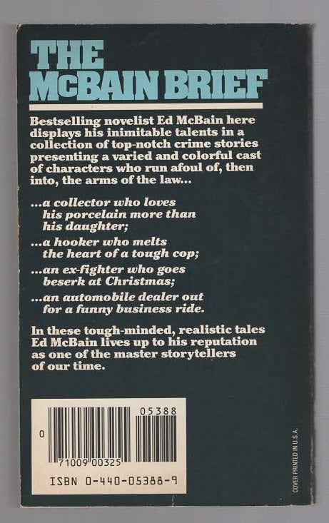 The McBain Brief anthology Crime Fiction mystery Books