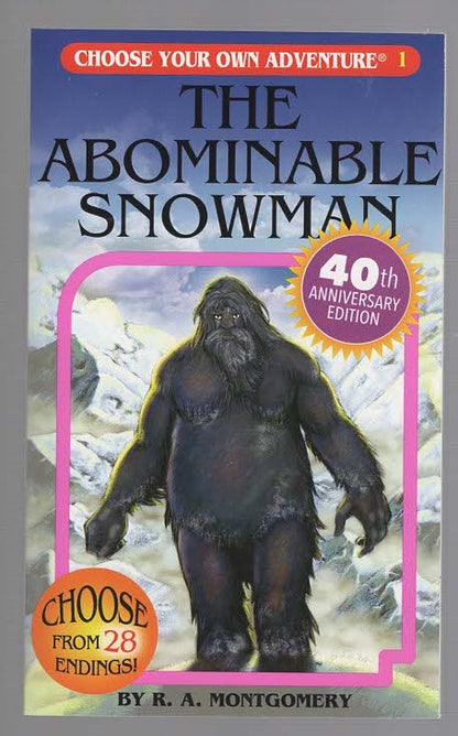 The Abominable Snowman Children Choose Your Own Adventure fantasy science fiction Young Adult Books