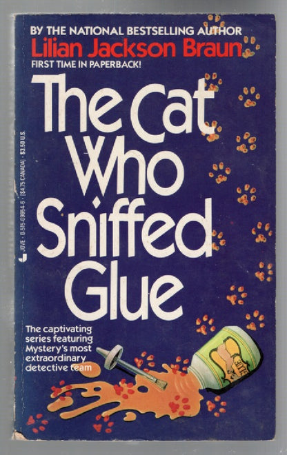 The Cat Who Sniffed Glue Cozy Mystery Crime Fiction Detective Fiction mystery Books