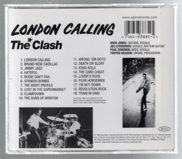 London Calling Classic Rock Heavy Metal Punk Music Rock Music CD