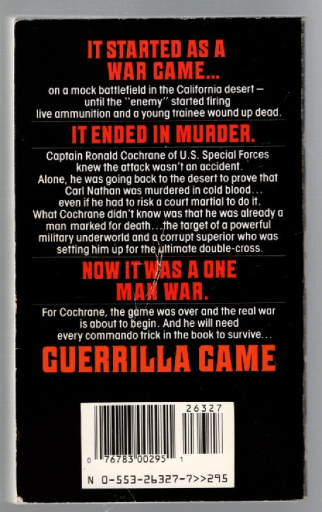 Guerrilla Game Action Men's Adventure Novels thriller Books