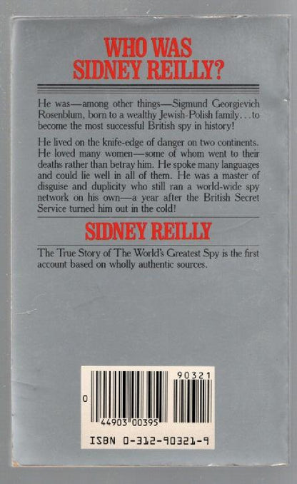 Sidney Reilly The True Story Of The World's Greatest Spy biography History Military History Nonfiction Spy World War 1 World War One Books