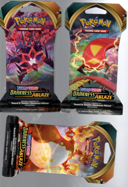Pokemon TCG Sword & Shield: Darkness Ablaze Booster Pack Games Cards