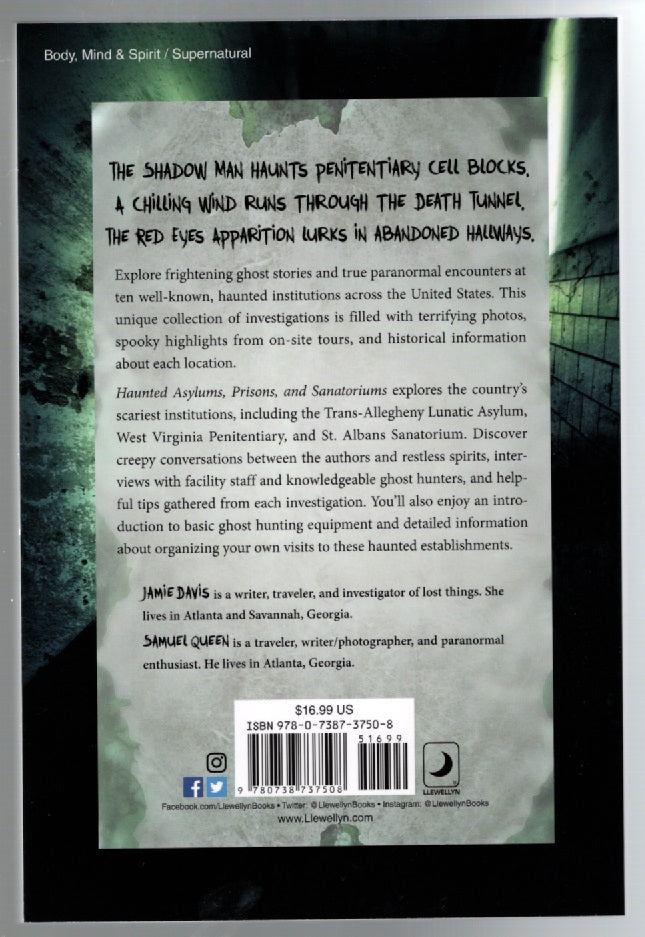 Haunted Asylums, Prisons, And Sanatoriums Ghost Haunted Haunted House horror Nonfiction Books