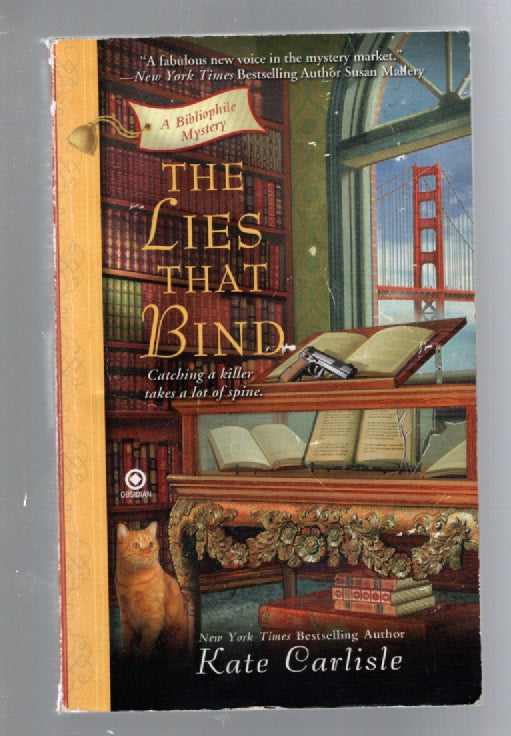The Lies That Bind cat Cozy Mystery mystery used Books
