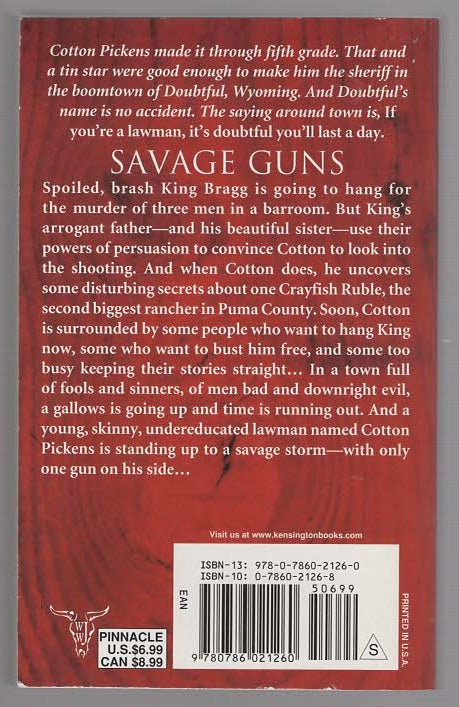 Savage Guns Action historical fiction Western Books