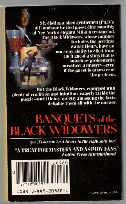Banquets Of The Black Widowers Crime Fiction mystery science fiction Books