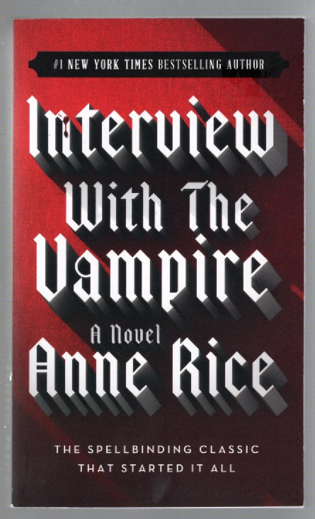 Interview With A Vampire horror Literature Vampire Books
