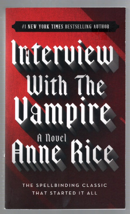 Interview With A Vampire horror Literature Vampire Books