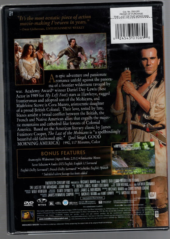 The Last of the Mohicans Drama Movie