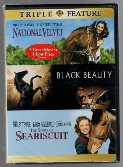 Classics 3 Pack |National Velvet | Black Beauty | Seabiscuit Classic Movie