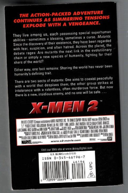 X-Men 2 marvel Movie Tie-In paperback TV Tie in used Books